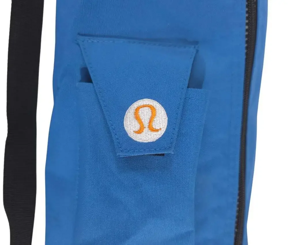 Vintage Lululemon Athletic Yoga Mat Carrier Bag Womens Blue Orange